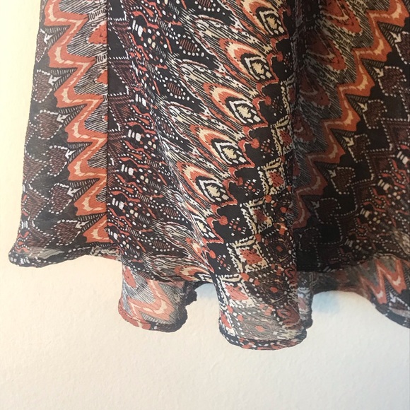 NYCC Flowy pattern midi skirt size S - Picture 5 of 9